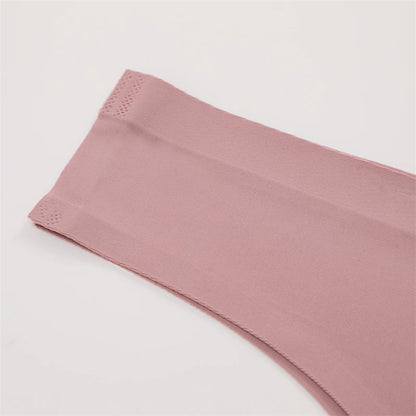 3 Pack Seamless Ultra-thin Panties Women Ice Silk Underwear Panty Low Waist G-string Briefs