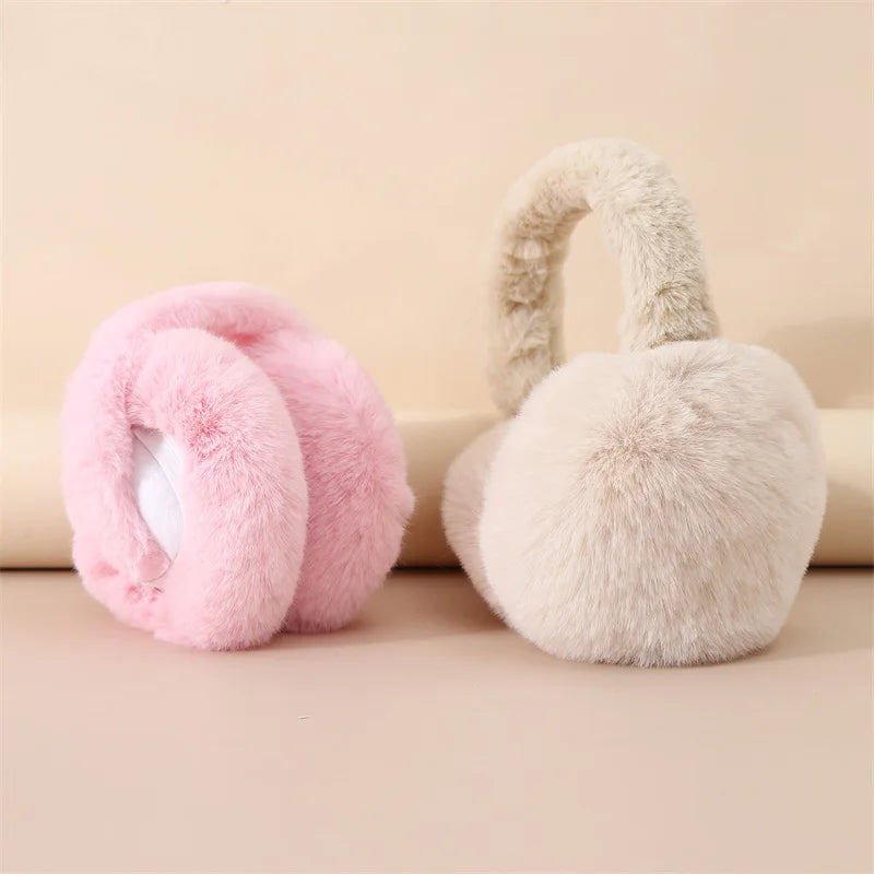 Winter Solid Soft Plush Ear Keep Warmer Earmuffs Fashion Outdoor Sports Earflap Protection Ear-Muffs Ear Cover