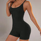 Women's Jumpsuit Short Bodycon High Elasticity Nylon Bodysuit Yoga Sports Workout Gym One Piece Criss Cross Activewear