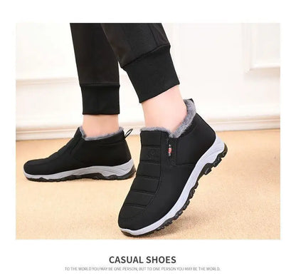 Men's Autumn Winter Casual Cotton Warm Wear Resistant Chunky Sole Shoes