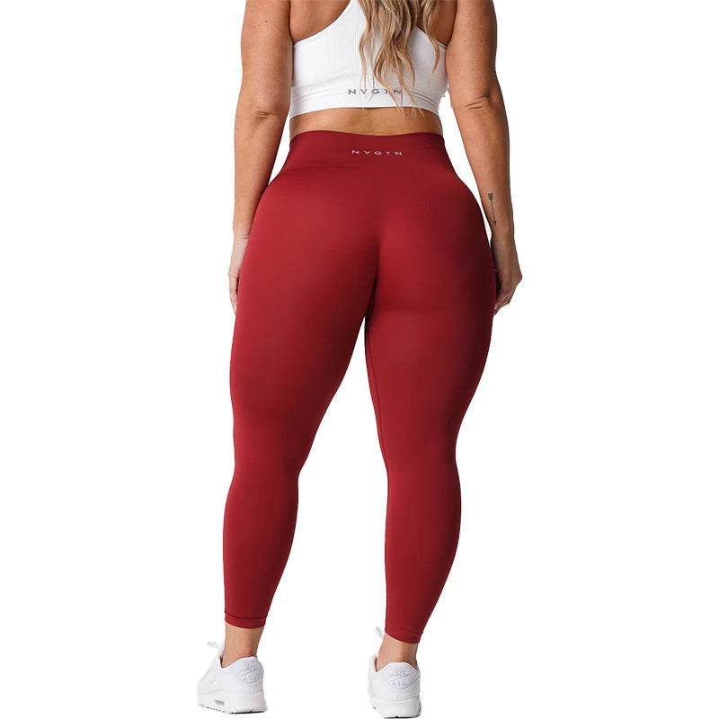 Seamless Womens Soft Workout Tights Fitness Outfits Yoga Pants High Waisted Gym Wear Spandex Leggings