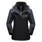 3 in 1 Fleece Lining Jackets Women's Winter Ski Snowboard Jacket Hooded Coats Windproof Water Resistance Hiking Parka