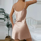 Silk Satin Women Nightgown Sleeveless Sleepwear Adjustable Spaghetti Strap Nightwear