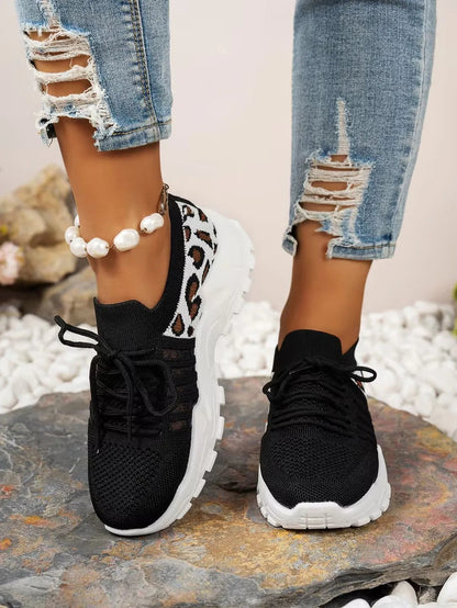 Leopard Print Women's Sneakers – Waterproof & Stylish The Clothing Company Sydney