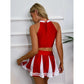 2 Piece Cheerleading costumes uniform Cosplay Halloween Set