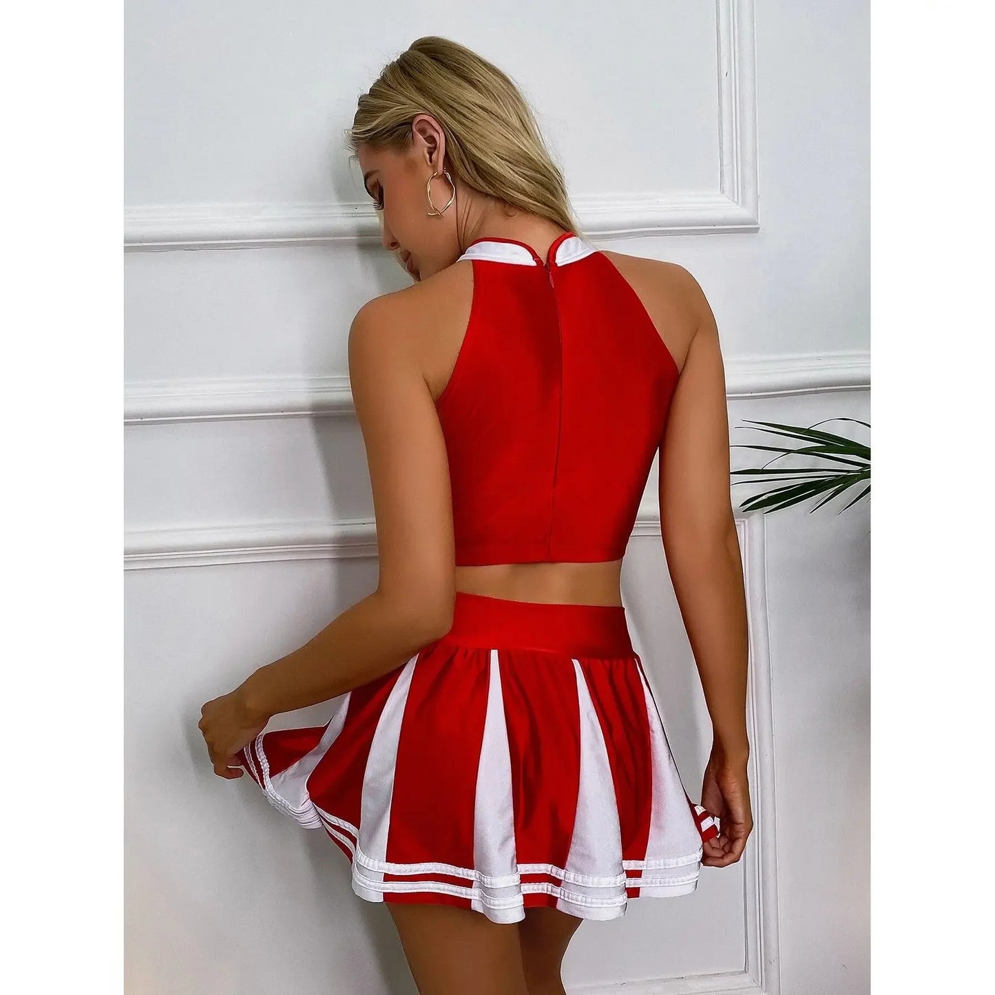 2 Piece Cheerleading costumes uniform Cosplay Halloween Set