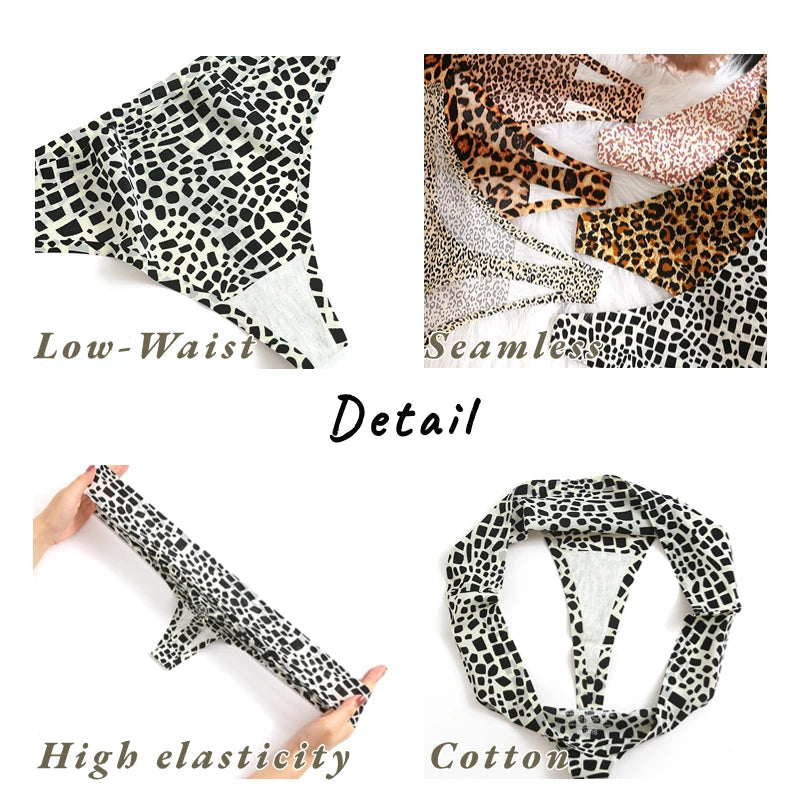 Women's Underwear Leopard Print Seamless Panties Sports Lingerie Thong G-String The Clothing Company Sydney
