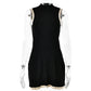 Knitted Round Neck Pleated Women's White Sleeveless High Waist Summer Casual Sporty Dress The Clothing Company Sydney