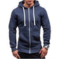 Men's Hooded Sweatshirts Zipper Hoodie Men Sweatshirt Solid Colour Sweatshirts For Male Sweatshirts The Clothing Company Sydney