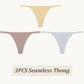 3 Pack Seamless Thong Women Thin Strap Low Waist High Flexibility Panties Briefs T-back Comfortable Underwear The Clothing Company Sydney