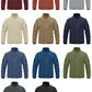 Full Zip Up Tactical Green Fleece Jacket Thermal Warm Work Coats Men's Pockets Safari Jacket Hiking Outwear Windbreaker