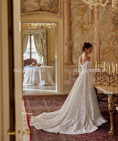 Sweetheart A Line Bridal Gowns Long Sleeve Backless Customized Bridal Wedding Dress The Clothing Company Sydney