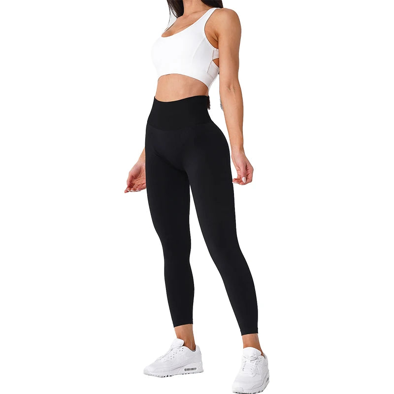 Seamless Womens Soft Workout Tights Fitness Outfits Yoga Pants High Waisted Gym Wear Spandex Leggings The Clothing Company Sydney