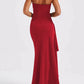 Off Shoulder Elegant High Rise Split Maxi Club Outfits Strapless Evening Gown Dress The Clothing Company Sydney