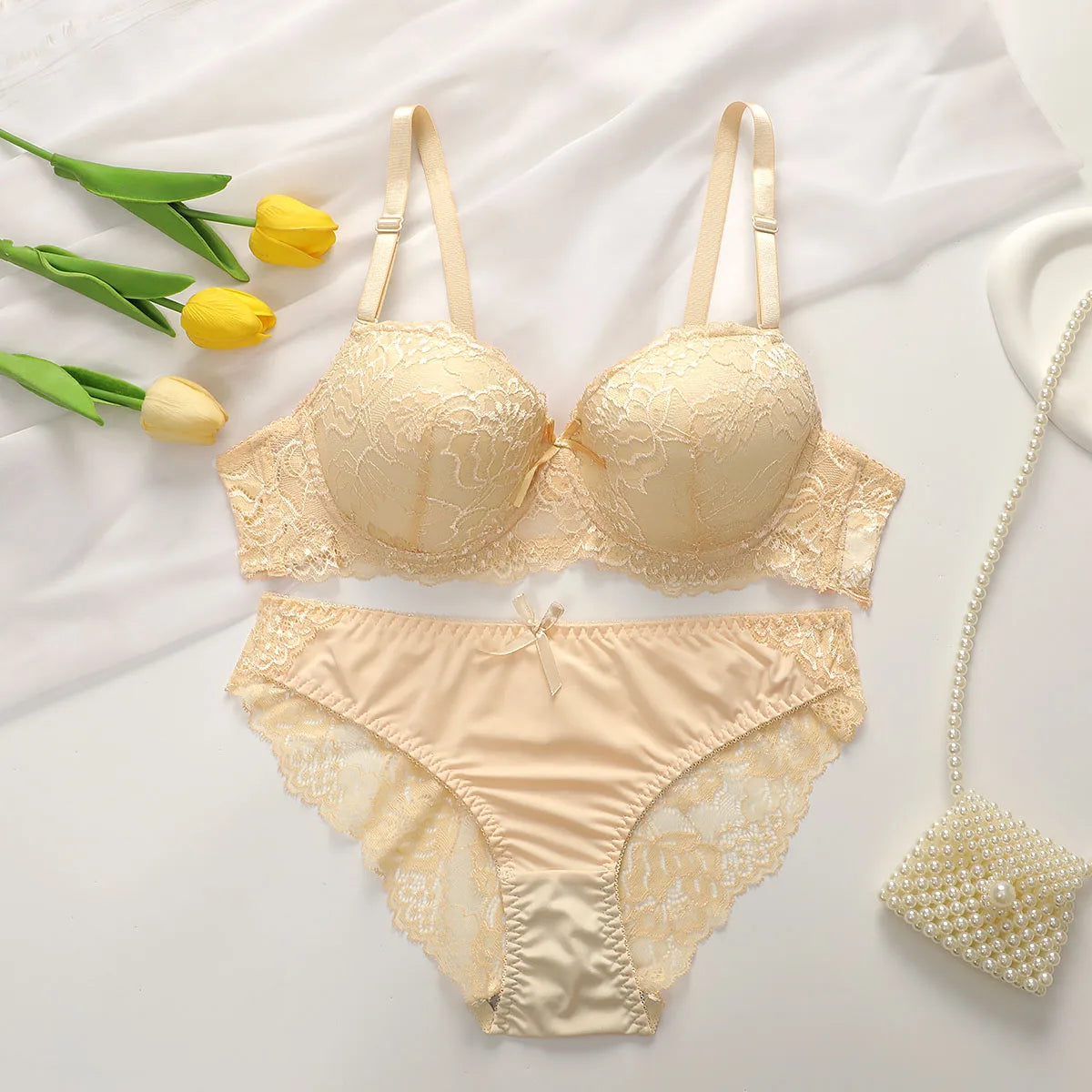 2 piece Multi-color Lingerie Push Up Flower Underwear Set The Clothing Company Sydney