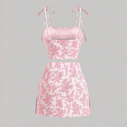 Spring Summer Slim Fit Floral Mini Wrap Dress – Sleeveless Square Neck The Clothing Company Sydney