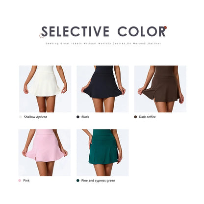 Women's Sports Skirt  High Waisted Workout Yoga Golf Skirt Quick Dry Breathable Short Skirt Casual Running Tennis Skorts