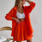 Summer Women's Suit Cotton Casual Shorts and Shirts 2 Piece  Matching Outfit Set Linen Fashion Blouse Women's Suit