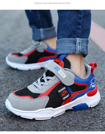 Kids’ Breathable Summer Sneakers – Hook & Loop Mesh Running Shoes for Boys & Girls The Clothing Company Sydney