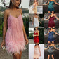 Summer Pink Party Dress Evening Luxury Women's Tassel Fringed Bodycon Dress Club Outfit The Clothing Company Sydney