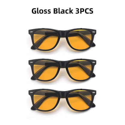 Night Vision Blue Light Blocking Glasses Men Square Computer Eye Protection Eyeglasses Gaming Women Orange Eyewear The Clothing Company Sydney