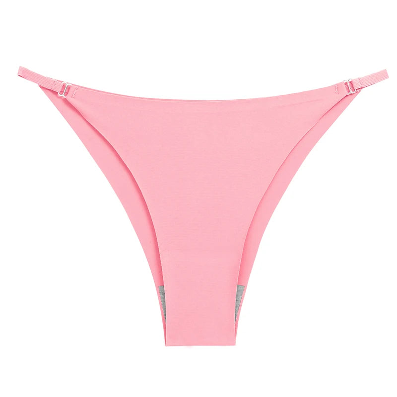 Fashion Women's Panties Silk Satin Seamless Underwear Soft Lingerie Breathable Comfortable Briefs Female Underpants