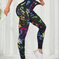 Women's 3D Print Tie Dye Sports Seamless High Waist Fitness Push Up Leggings Gym Clothing Workout Tights Pants