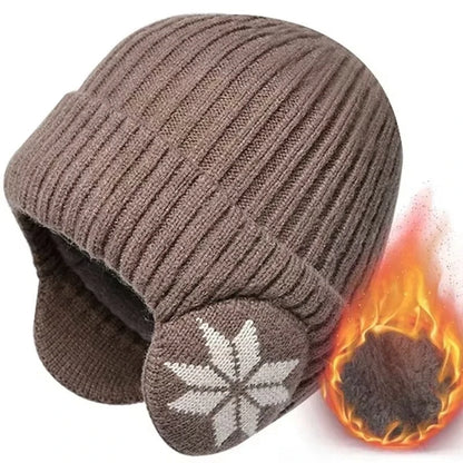 Men Women Winter Warm Plush Knitted Snow Fashion Hat Unisex Outdoor Ear Protection Caps Beanies Skulls