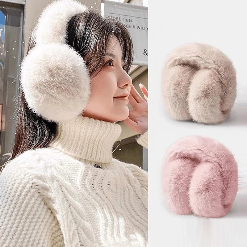 Solid Soft Plush Ear Keep Warmer Winter Earmuffs For Women Men Fashion Outdoor Earflap Protection Ear-Muffs Ear Cover The Clothing Company Sydney