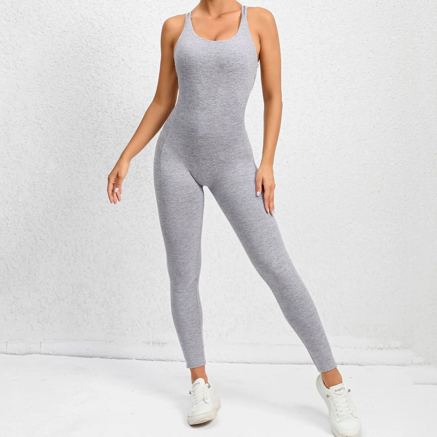 One Piece Backless Bodycon Scrunch Jumpsuit Women Dance Fitness Overalls Push Up Sleeveless Yoga Sport Jump Suit The Clothing Company Sydney