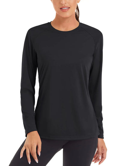 UPF 50+ Summer Quick Dry T-shirts Women's Performance Sun Block UV Protection T Shirts Long Sleeve Swim Pullover Tops The Clothing Company Sydney