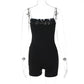 Spaghetti Strap Jumpsuit Tight Fitting Women's Summer Jumpsuit Playsuit Bodycon Short White Black Shorts Romper The Clothing Company Sydney