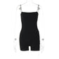 Spaghetti Strap Jumpsuit Tight Fitting Women's Summer Jumpsuit Playsuit Bodycon Short White Black Shorts Romper The Clothing Company Sydney