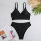 2 Piece High Waist Swimsuit Padded Swimwear Bathers Bathing Swimming Summer Beachwear Bikini Set