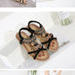 Women Fashion  Flat Flower Rhinestone Open Toe Outdoor Wear Beach Sandals