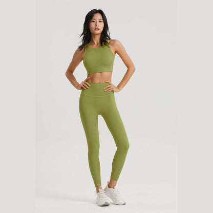 Women's Sportswear Yoga Set 2 Piece Gym Outfits Fitness Hollow Out Sports Bra and Leggings Suit Workout Clothes for Women Yoga Set The Clothing Company Sydney