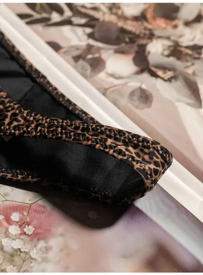 Low Waist G String Leopard Women Panties Briefs Thong Ice Slik T-back Underwear Seamless Lingerie The Clothing Company Sydney