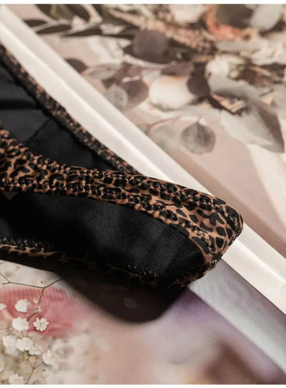 Low Waist G String Leopard Women Panties Briefs Thong Ice Slik T-back Underwear Seamless Lingerie The Clothing Company Sydney
