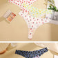 7 Pack Ice Silk G-String Thong Women One Piece Seamless Panties Low Waist Print Underwear Lingerie