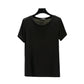 Modal O-Neck T-shirt Short sleeve Women's Summer Casual Basic T shirt Loose Tee Tops The Clothing Company Sydney