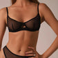 Seamless Bra Set See Through Lingerie Outfit Fine Lace Underwear Intimate 2 Piece Set