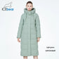 Maxi Long quilted coat elegant thick cotton jacket winter women's Outerwear with hood The Clothing Company Sydney