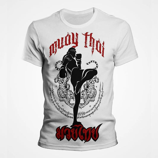 Muay Thai Gym Graphic T Shirt For Men Women Kids 3D Thai Boxing Sports Printed Tee Shirts Streetwear Short Sleeves Quick Dry Top - The Clothing Company Sydney