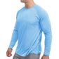 Sun Protection T-shirts Summer UPF 50+ Men's Long Sleeve Quick Dry Athlectic Sports Hiking Performance T-shirts Tee Tops The Clothing Company Sydney