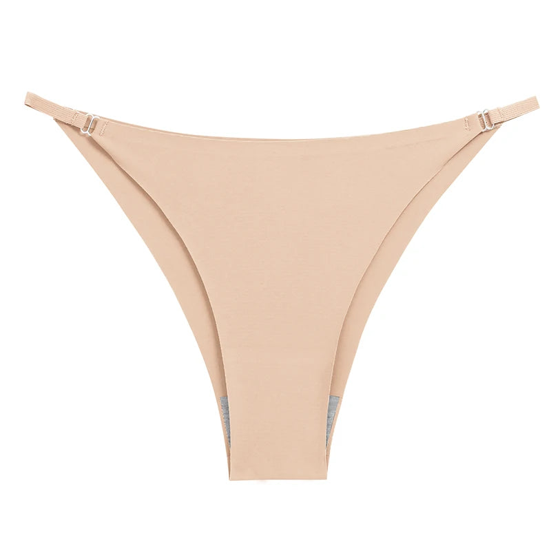Fashion Women's Panties Silk Satin Seamless Underwear Soft Lingerie Breathable Comfortable Briefs Female Underpants