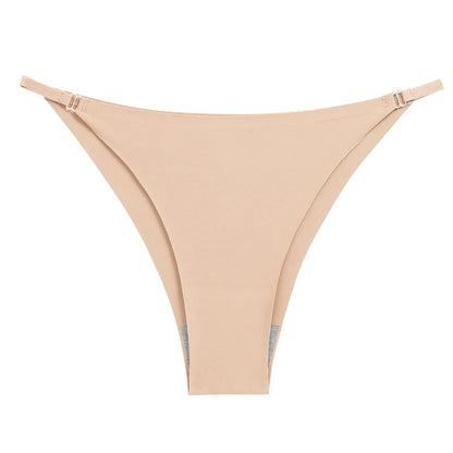 Fashion Women's Panties Silk Satin Seamless Underwear Soft Lingerie Breathable Comfortable Briefs Female Underpants