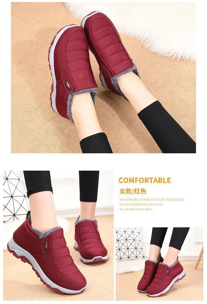 Men's Autumn Winter Casual Cotton Warm Wear Resistant Chunky Sole Shoes