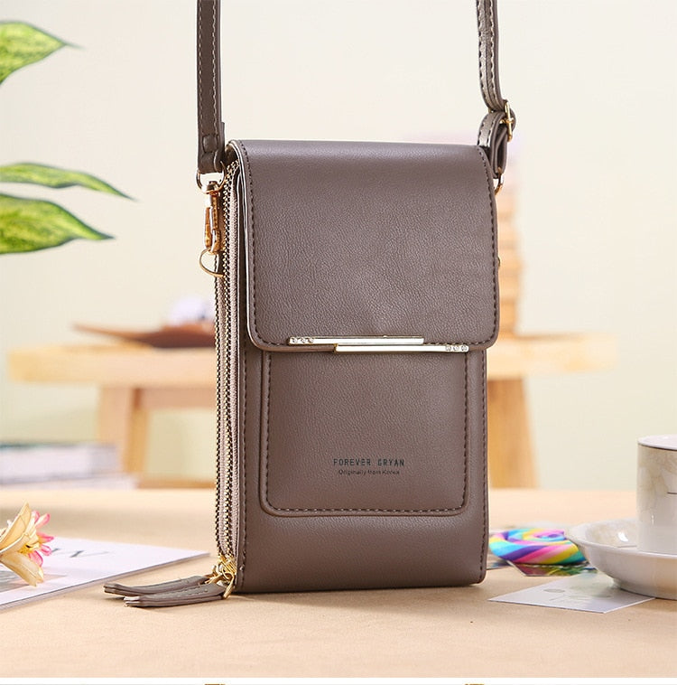 Ladies Handbags Female Pu Leather Shoulder Bags Touch Screen Phone Purse Crossbody Bag Large Capacity Hand Bag The Clothing Company Sydney