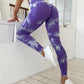 Hip Lifting Seamless Fitness Gym Leggings Tie-Dye Yoga Pants Women's Exercise Tights High Waist Workout Pants The Clothing Company Sydney