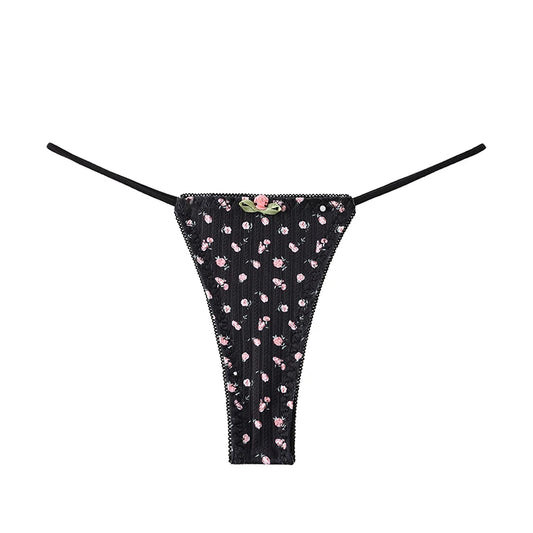 Women's Panties Printed Bikini Lingerie Fashion Lingerie G String Breathable Underwear